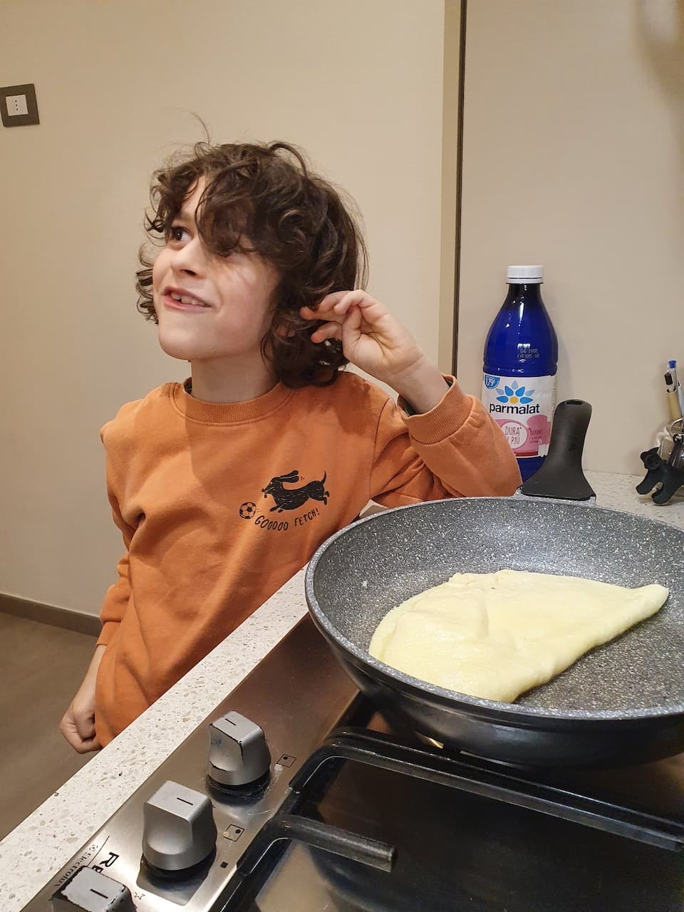 Omelette - omelette piegata in due