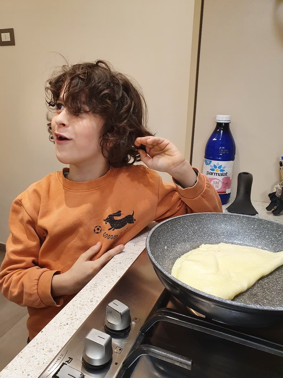 Omelette - omelette piegata in due