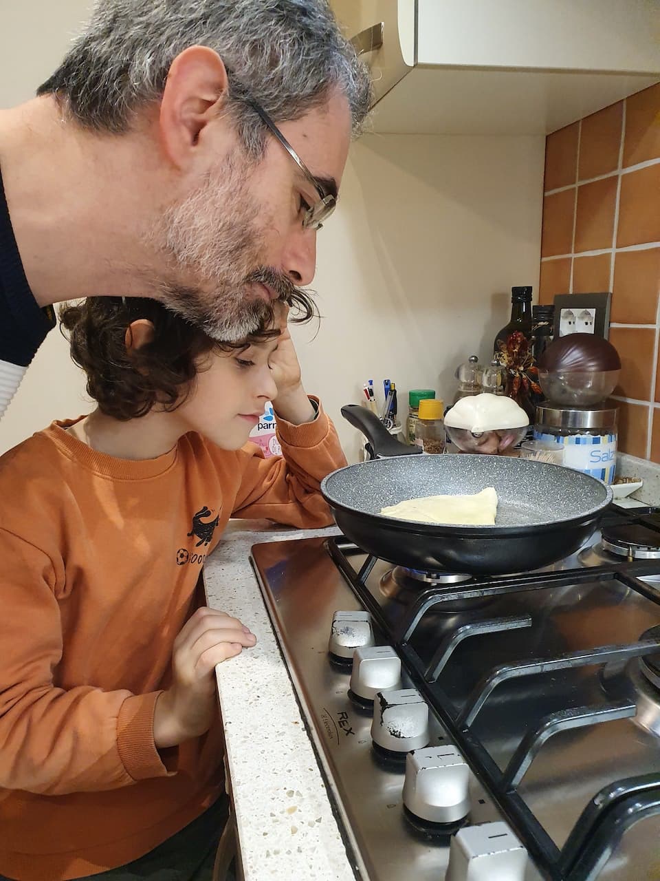 Omelette - omelette piegata in due