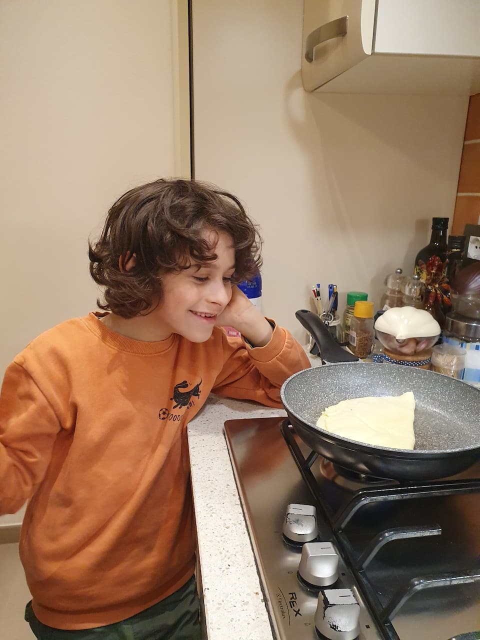 Omelette - omelette piegata in due